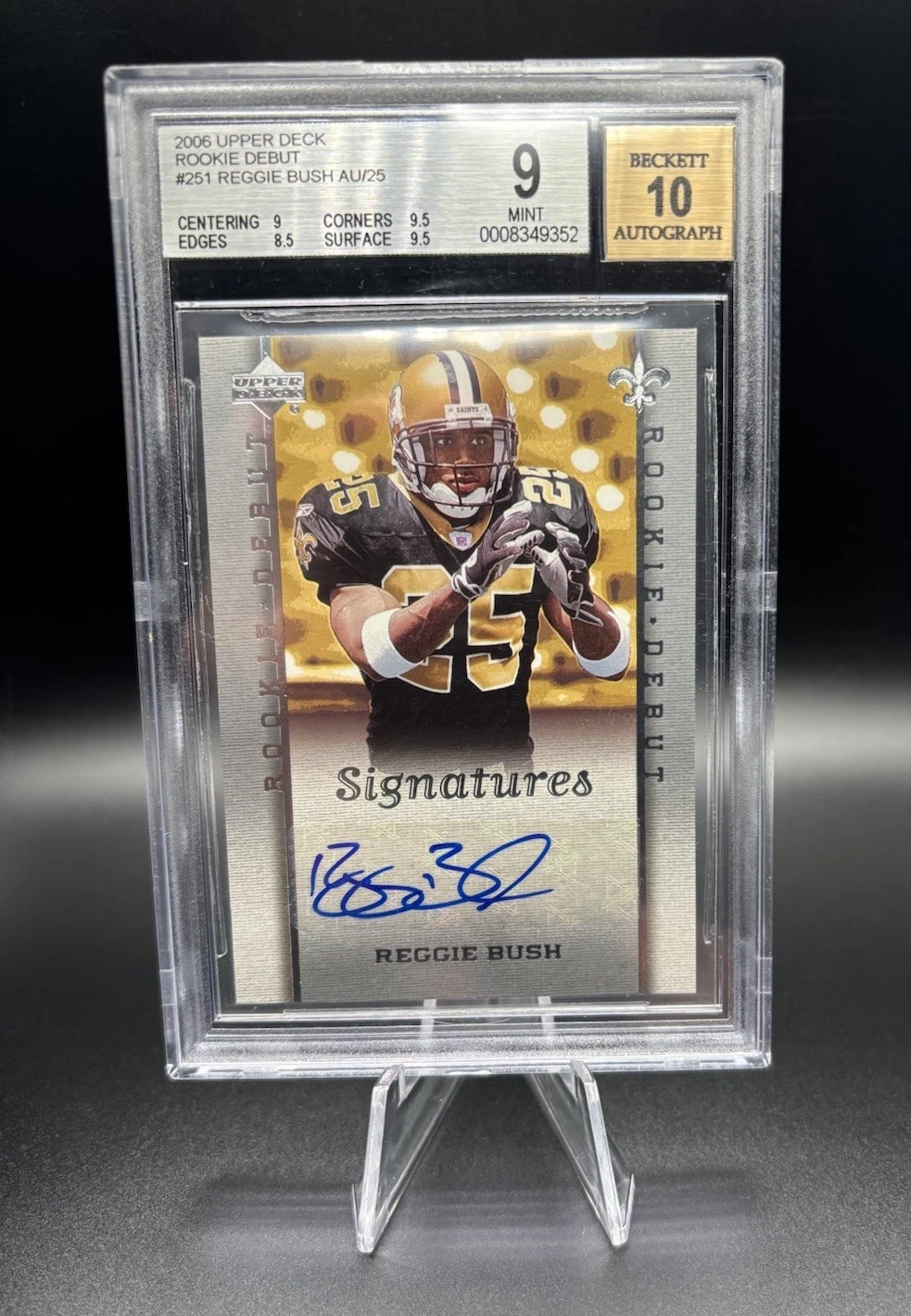 Reggie Bush Upper Deck Rookie Debut #251 Autograph