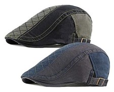 2 Packen's Cotton Flat Cap Ivy Gatsby Newsboy Hat M