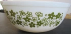 PYREX, Green Spring Blossom, Crazy Daisy ,Mixing Bowls , 402 & 404