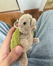 Jellycat Timmy Turtle Bag Charm   Soft Plush Toy Keychain Best new