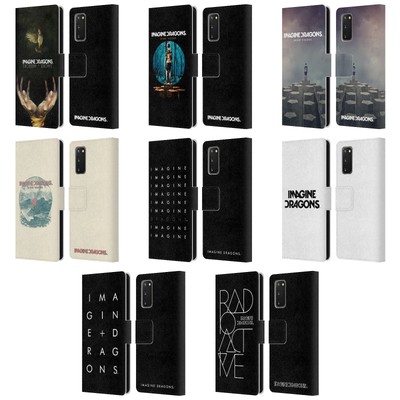 OFFICIAL IMAGINE DRAGONS KEY ART LEATHER BOOK WALLET CASE FOR SAMSUNG PHONES 1