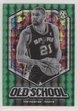 2019-20 Panini Mosaic Old School Green Mosaic Prizm Tim Duncan #20 HOF 2r7