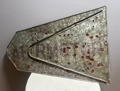 Aermotor Windmill Vane-Sold by Morrow Thomas Hardware Co, Amarillo TX-Store Sign