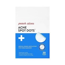 Peach Slices  Acne Spot Dots  Hydrocolloid Acne Patches  3 Sizes  30 Ct