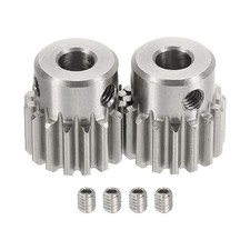 2Pcs 1 Mod 16T Spur Gear 6mm Bore 304 Stainless Steel RC Car Pinion Gear 14mm 