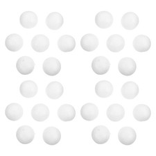 100 Pcs White Polystyrene Balls Foam Spheres for Creative Crafts
