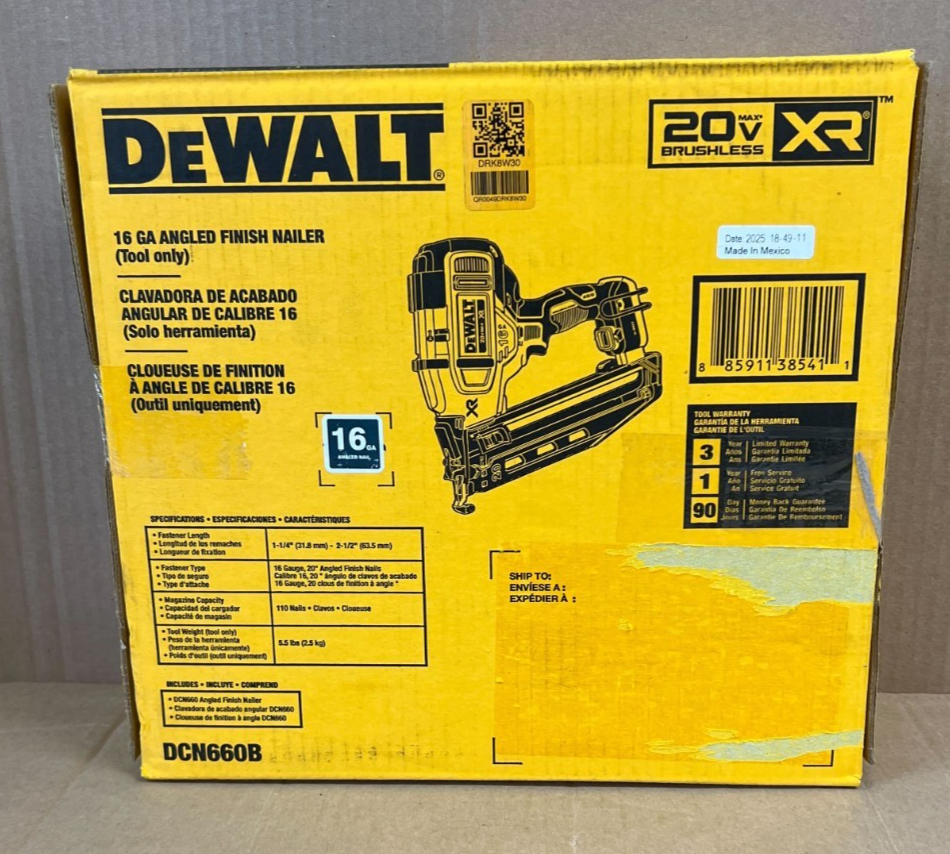 DEWALT DCN660B 20V 16 GA Nail Gun for sale online