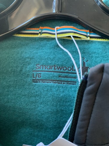 NWT Men’s Smartwool Active Fleece Wind 1/2 Zip. Evergreen. Large. $170. New. - Picture 10 of 10