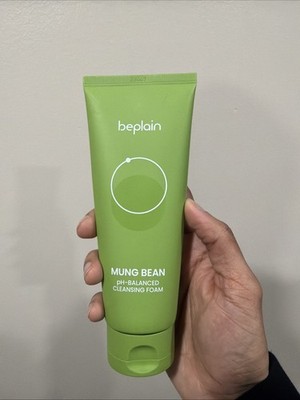 beplain Mung Bean pH-Balanced Cleansing Foam Face Wash Cleanser 5.4 fl oz 160ml