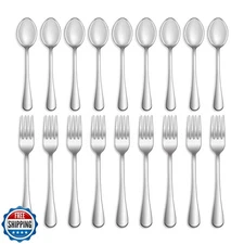 16 Pcs Forks and Spoons Silverware Set,Food Grade Stainless Steel