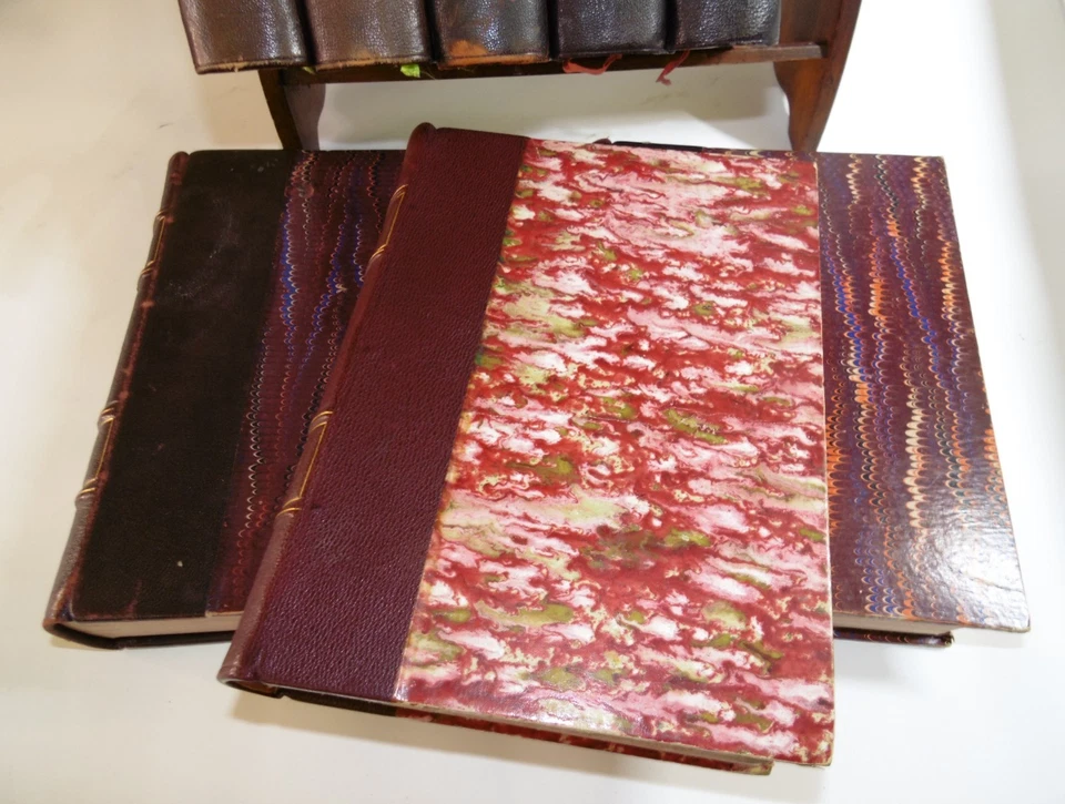 8x National Geographic Bound Journals 1922-1926, Tooled Leather Spines, Antique - Image 4 of 4