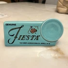 FIESTA Fiestaware Dealer Display Sign 1997 TURQUOISE Homer Laughlin