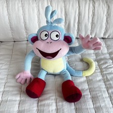 VTG Gund Dora the Explorer 8" Plush Boots Blue Monkey Stuffed Animal Toy 2001