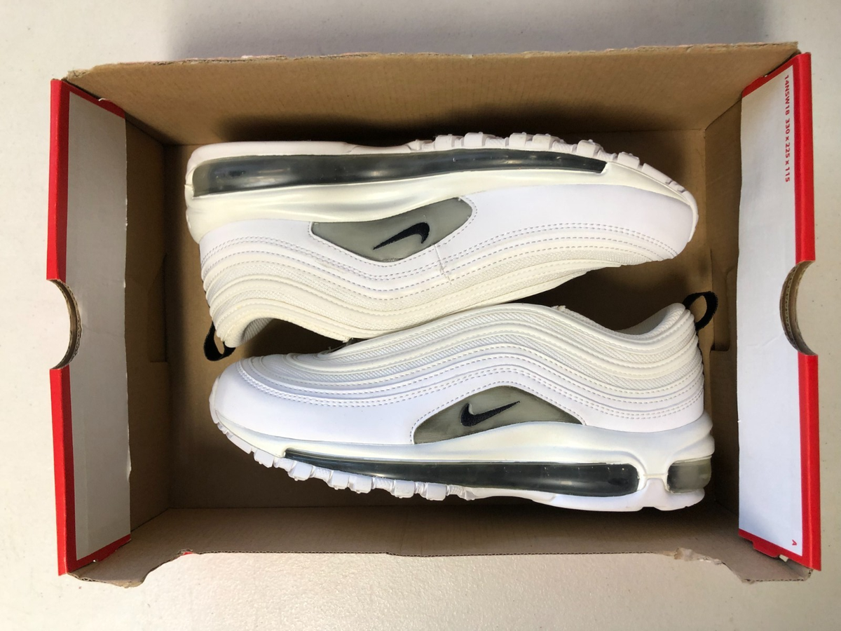 Nike Women's Air Max 97 White Black Summit White 921733-103 Size