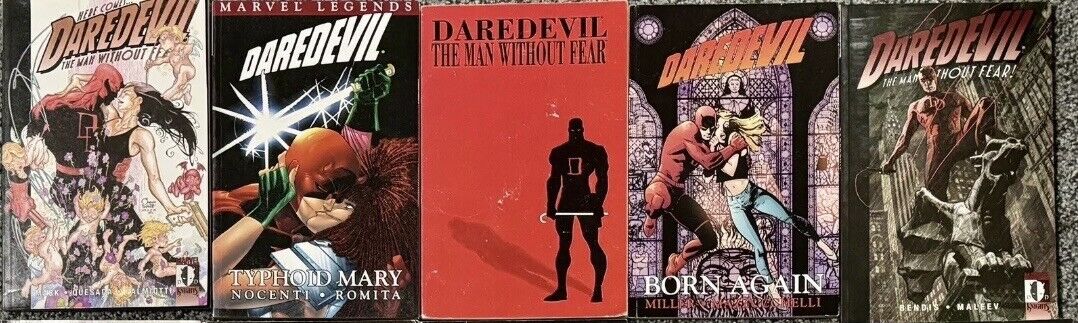 Daredevil 5 Graphic Novel Lot Complete Set Miller Bendis Kingpin Marvel VG Nice