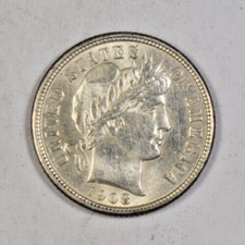 1908-D BARBER DIME ~ NICE BOLD GEM BU UNCIRCULATED!