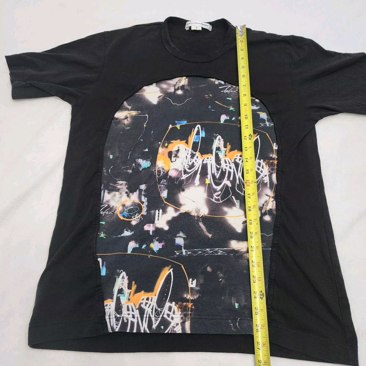 Comme Des Garcons CDG x Futura Knitted T-Shirt In Black Size Comme Des Garcons CDG x Futura Knitted T-Shirt In Black Size