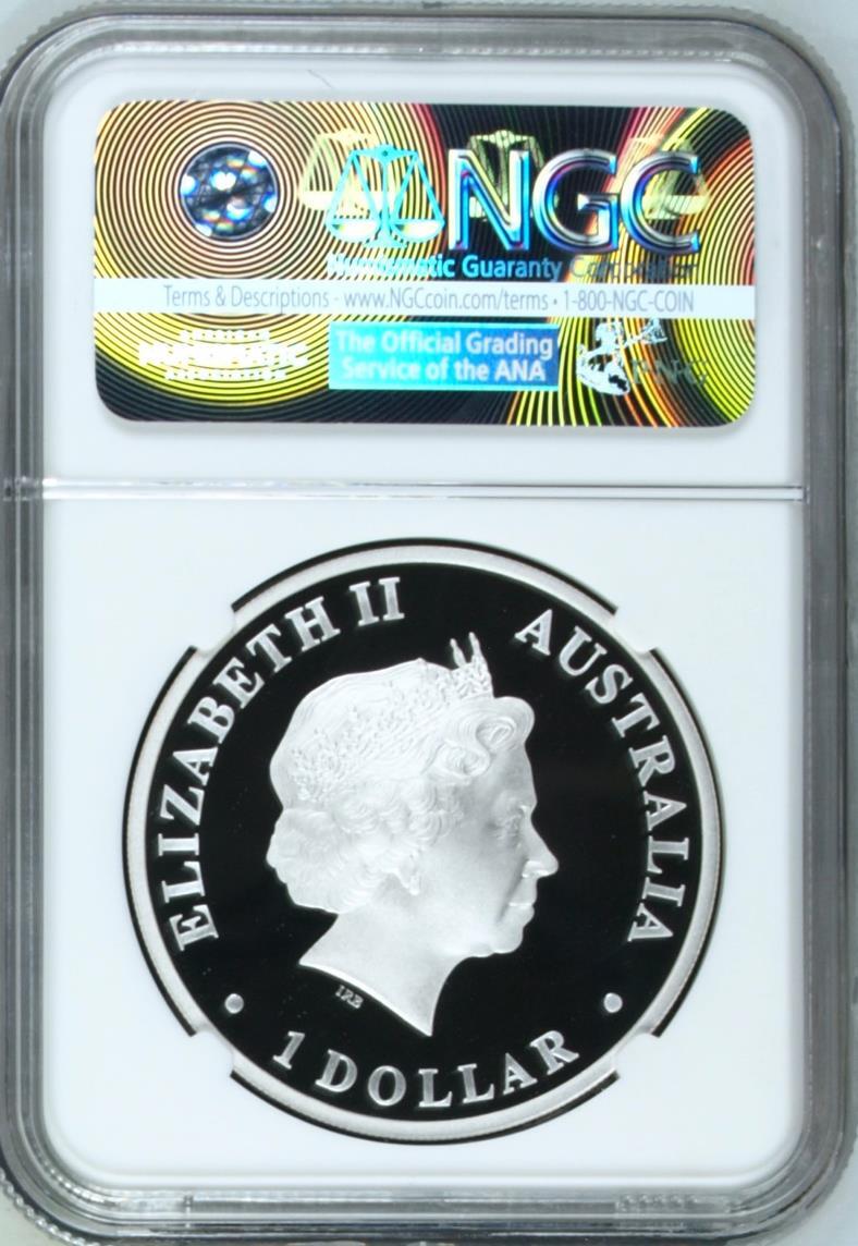 2015年オーストラリアクロコダイル1onシルバー 2015 Australian Saltwater Crocodile 1oz Silver Proof Coin