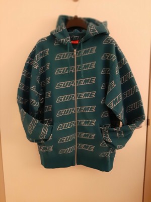 supreme repeat zip up hooded sweatshirt