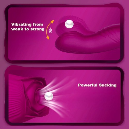 30 speed Rose Female Anniversary Female Birthday Gift Massage Tongue Licking NEW - Picture 43 of 83
