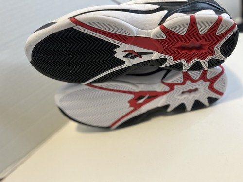 Reebok Men’s Size 12 The Blast Retro Basketball Shoes Black/White/Red GZ9519 - Picture 6 of 10