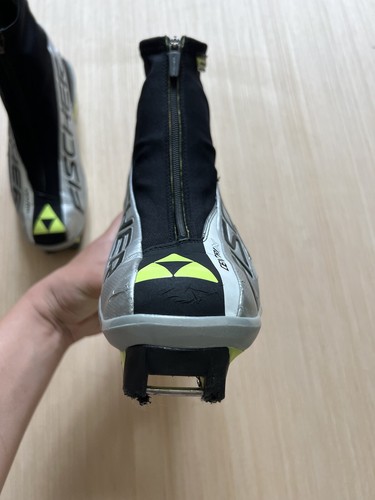 Bota Fischer Skate 59000 Centrix Talla 41 1/2 UE Usada Verde Plateado - Imagen 15 de 24