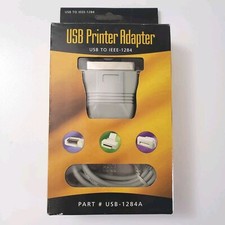 PRO USB Parallel Converter - USB Printer Adapter USB to iEEE-1284 - New