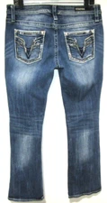 VIGOSS SLIM BOOT CLASSIC FIT DARK WASH DENIM JEANS WOMENS SIZE 31X32