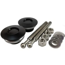 Quik-Latch Hood Pin Kit Low-Profile Series QL-38 Black