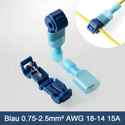 480PCS Insulated T-Tap 22-10 AWG Quick Splice Wire Terminal Combo Connectors Kit - Picture 5 of 10