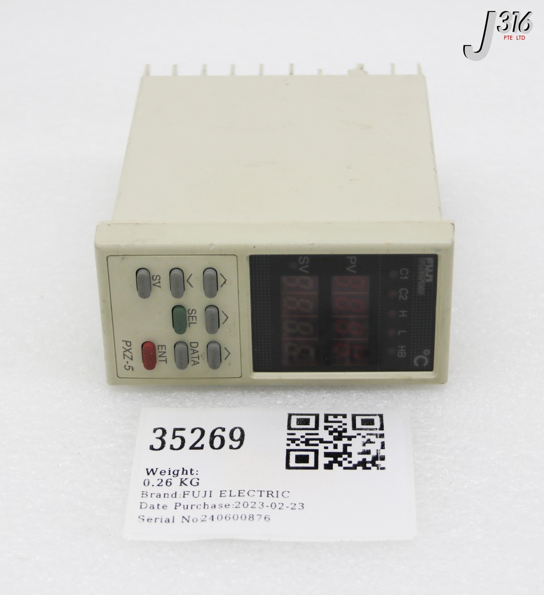 35269 FUJI ELECTRIC TEMPERATURE CONTROLLER, PXZ-5 PXZ5TCY1-1V000