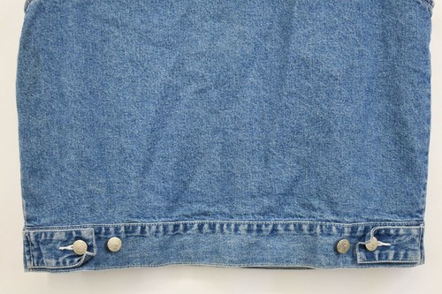 VTG Pooh Women Winnie The Pooh Friends Floral Embroidered Denim Vest Jacket M - Picture 7 of 9