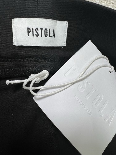 Pistola Rhia Black High Rise Moto Leggings Pull-On Stretch Elastic Waist Large - Picture 7 of 15