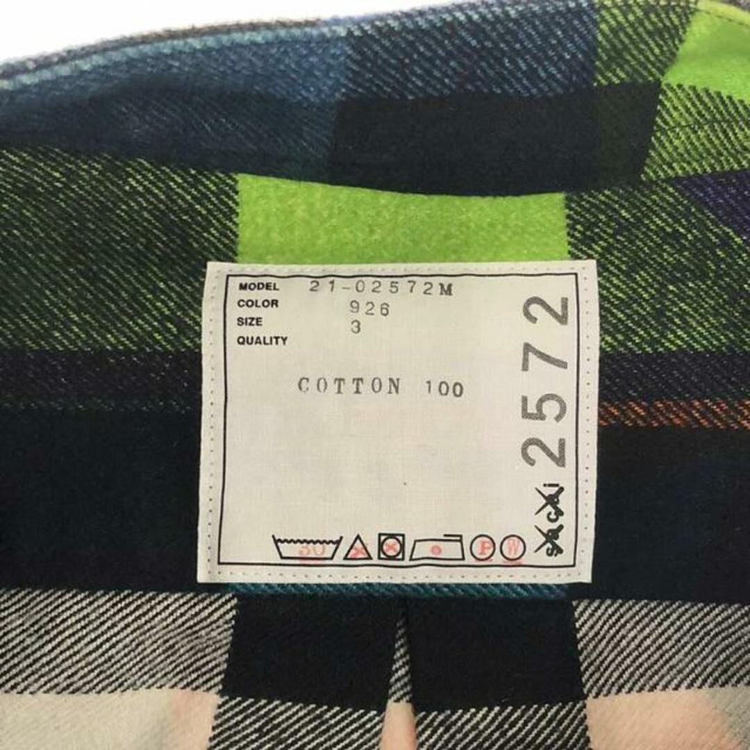 Sacai Sakai x KAWS Cows Plaid Pullover Flannel Pocket Slit Sacai Sakai x KAWS Cows Plaid Pullover Flannel Pocket Slit