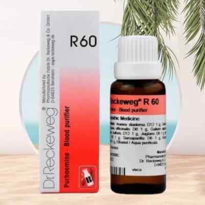 Dr. Reckeweg R60 Drops 22ml   Blood Purifier Drops (22ml, Pack of 1)