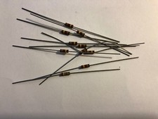 10 Allen Bradley Carbon Comp Resistors 2.4K ohms 1/4W 5% RC07GF242J