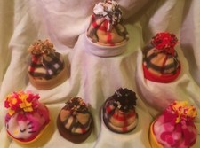 Baby Dolls Bear Burberry Check Plaid Fleece Hat Cap Beanie Handmade