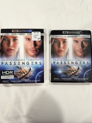 Passengers (Ultra HD, 2016) 4k + Blu Ray Plus Slip No Digital