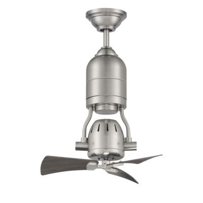 Craftmade Transitional 18'' Bellows Uno, Brushed Nickel/Greywood - BW318BNK3