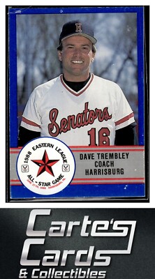 Dave Trembley 1988 ProCards Eastern League All-Stars #E-45 Harrisburg Senators