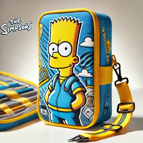 Bart Simpson "In Your Face" Foldout Pencil Case – Collectible & Functional! 🎨 - Picture 5 of 24