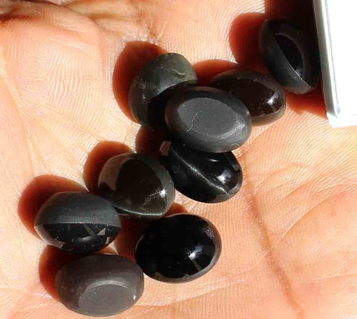 108.00 Ct 9 Pieces Scapolite Cats Eye Natural Dark Color Loose Gemstone Lot - Picture 2 of 4