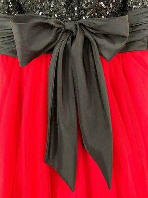 short black and red prom dress asymmetrical prom dress Black Red A-line Two Piece Satin V-neck Sweetheart  Asymmetrical Prom Dress, MP124-parroquiadesanalbertomagno.com