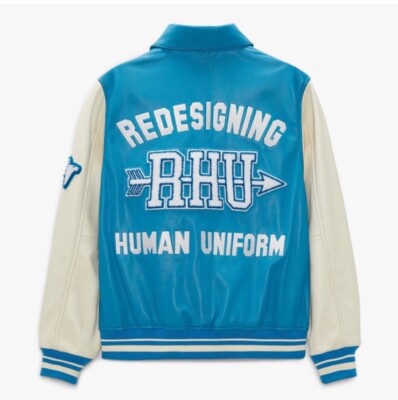 Zara X Rhuigi Leather Varsity Jacket Size S NEW | eBay