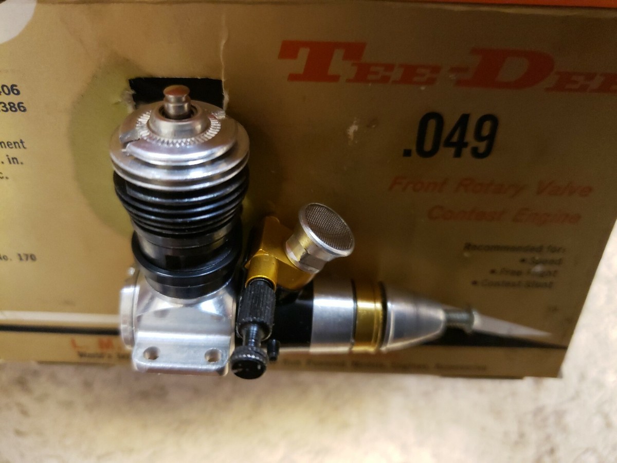 Cox .049 - COX engine - COX Tee Dee 0.049 - NIB - in glass