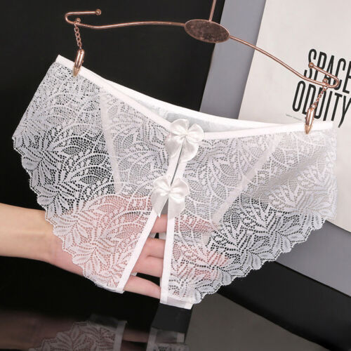 SEXY OPEN CROTCH CROTCHLESS FRENCH KNICKERS PANTIES LINGERIE BRIEFS PLUS SIZES - Picture 21 of 28