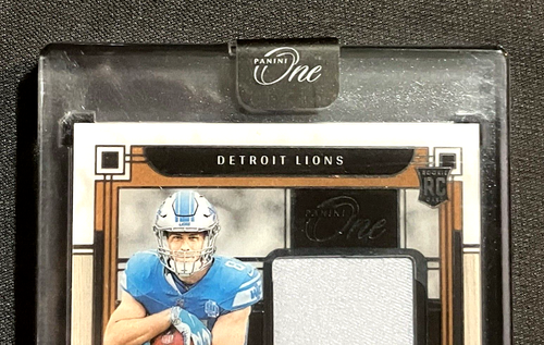 2023 Panini One - Sam LaPorta /99 Premium Rookie Patch Auto - Lions RC TE #133 - Picture 13 of 24