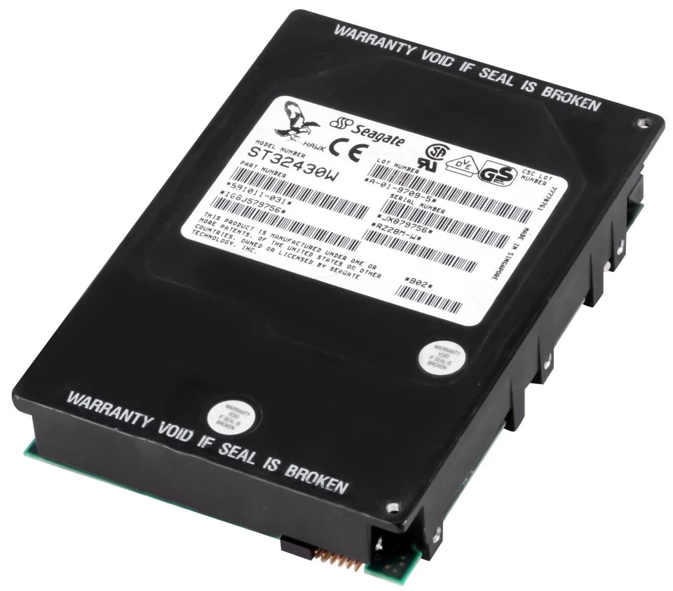 Hard SEAGATE HAWK 2LP ST32430W 2.1GB 5400U/Min Fast Wide 68-pin 3.5'' Inch - Image 2 of 3