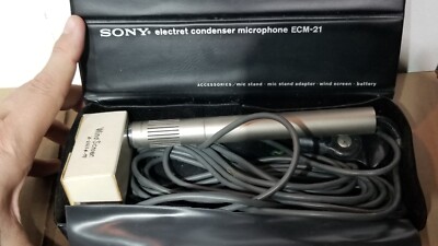 Vintage Sony Ecm-21 Electret Condenser Microphone #1 | eBay