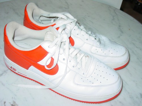 2010 Nike Air Force One White/Team Orange Low Basketball Shoes Size 12 - 第 1/12 張圖片